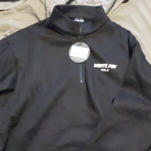 White Fox Boutique Monochrome Zip Front Sweater